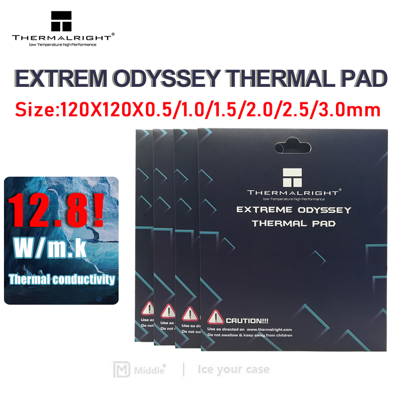 Thermal Paste - Thermright odyssey熱放散シリコンパッドcpu/gpuグラフィックカード熱パッドマザーボードシリコングリースパッド120x120mm