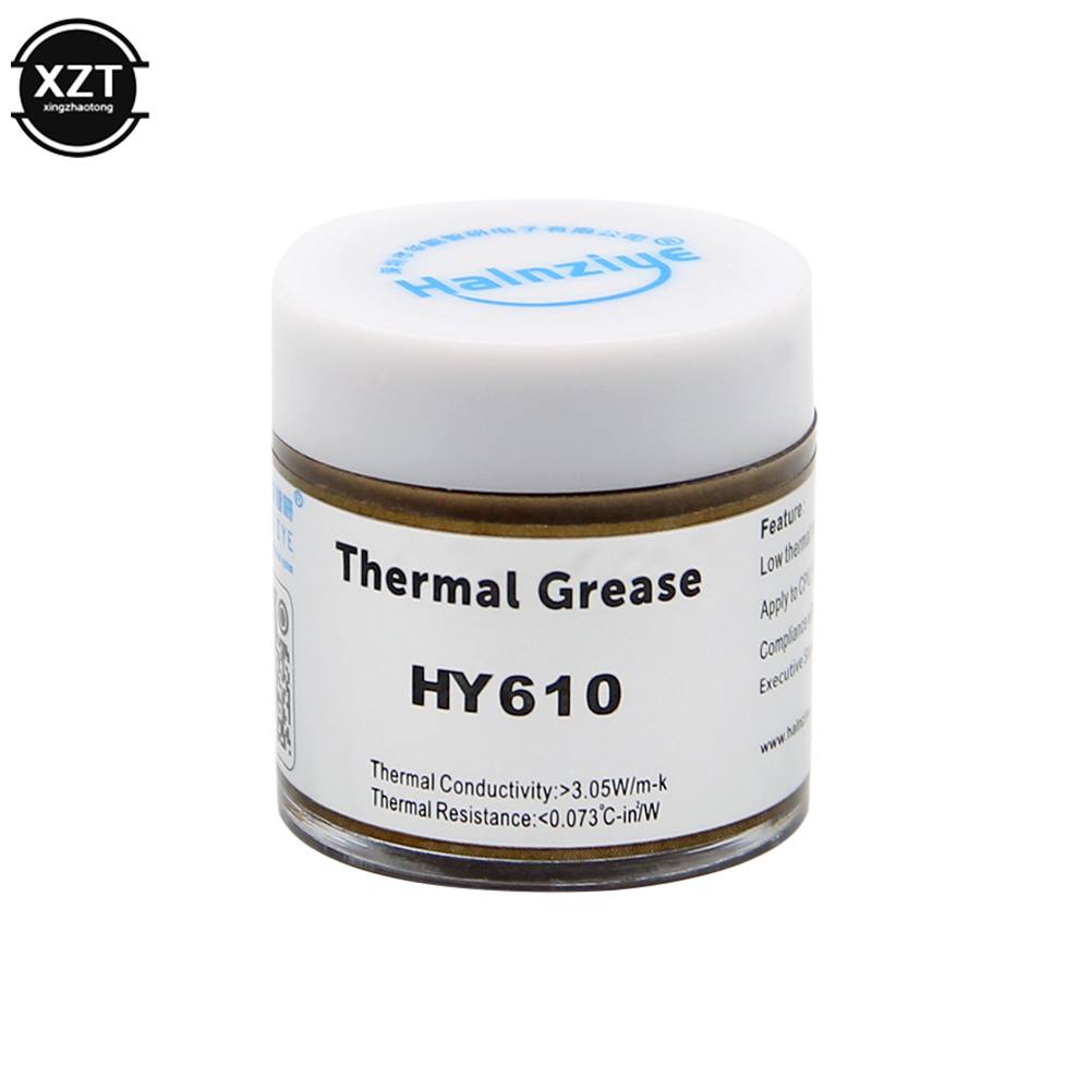 Thermal Paste - 冷却ファンhy610 20g,CPU冷却,熱グリース,金メッキヒートシンクペースト,導電性