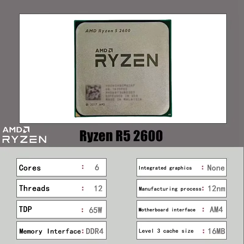 予算重視の多機能AMD Ryzen 5 2600 AM4 C - Cpu Fan のレビューと価格
