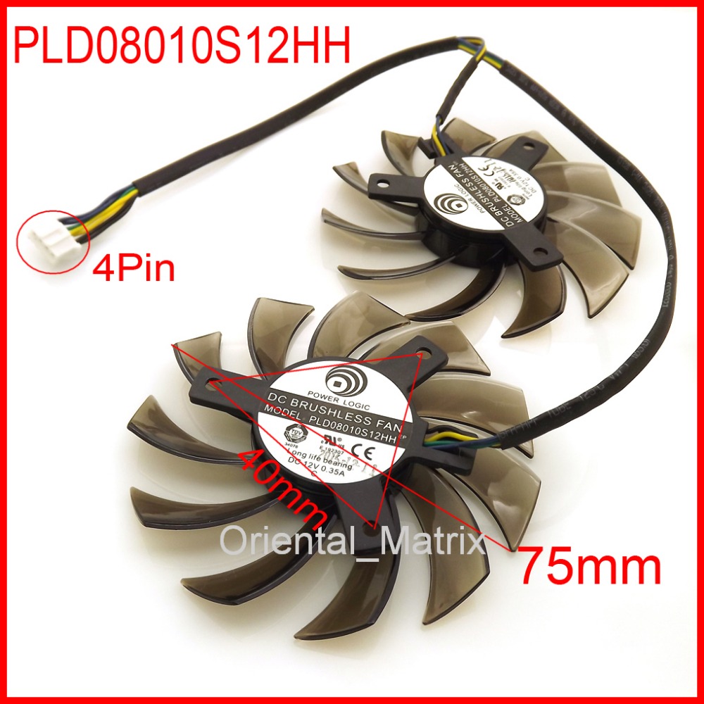 送料無料 2 ピース/ロット PLD08010S12HH 7 - Cpu Heatsink のレビューと価格