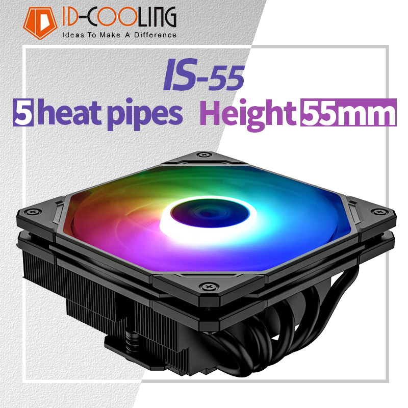 ID-COOLING IS-55 5 ヒートパイプ CPU  - Cpu Cooler のレビューと価格
