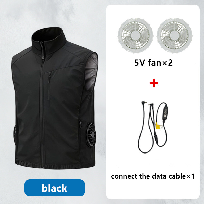 夏用男性用熱中症予防冷却高風量ファンインテリジェント空調服ベ - Case Fan のレビューと価格